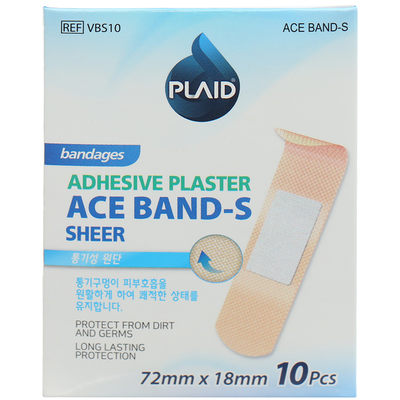Băng cá nhân Plaid Ace Band-S (1.8 x 7.2cm) hộp 100 miếng - 9